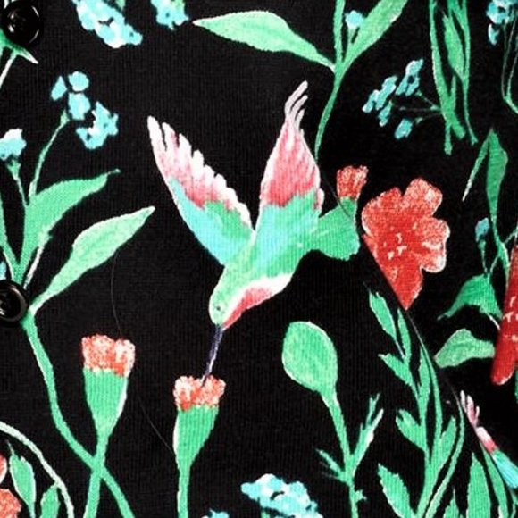 KATE SPADE Jardin Cardigan In Black - Picture 7 of 7